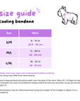 Cooling Dog Bandana - Dino: S/M