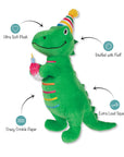 “I’m How Old?” Birthday Rex - Plush Dog Toy