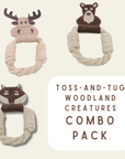 All Natural, Triple Stitched Pet Tug Toy. Durable, pet-safe: Combo