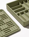 3-in-1 Parquet Slow Feeder Bowl (Olive)