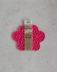 Hot Pink Paw Print Enrichment Lick Mat