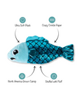 Little Fishy Kicker Cat Toy