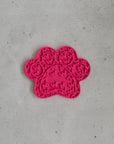 Hot Pink Paw Print Enrichment Lick Mat