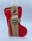 Stocking Enrichment Lick Mat with Silicone Spatula