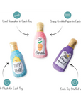 Somebunny Needs Wine Dog Toy Set (3pcs)