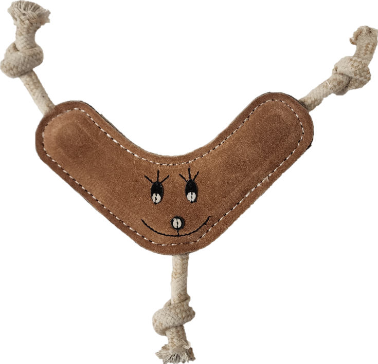 TUFF TOYS Leather Dog Toys made of Durable water buffalo lea: Tractor