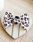 Dog Bow Tie - Leopard: M/L