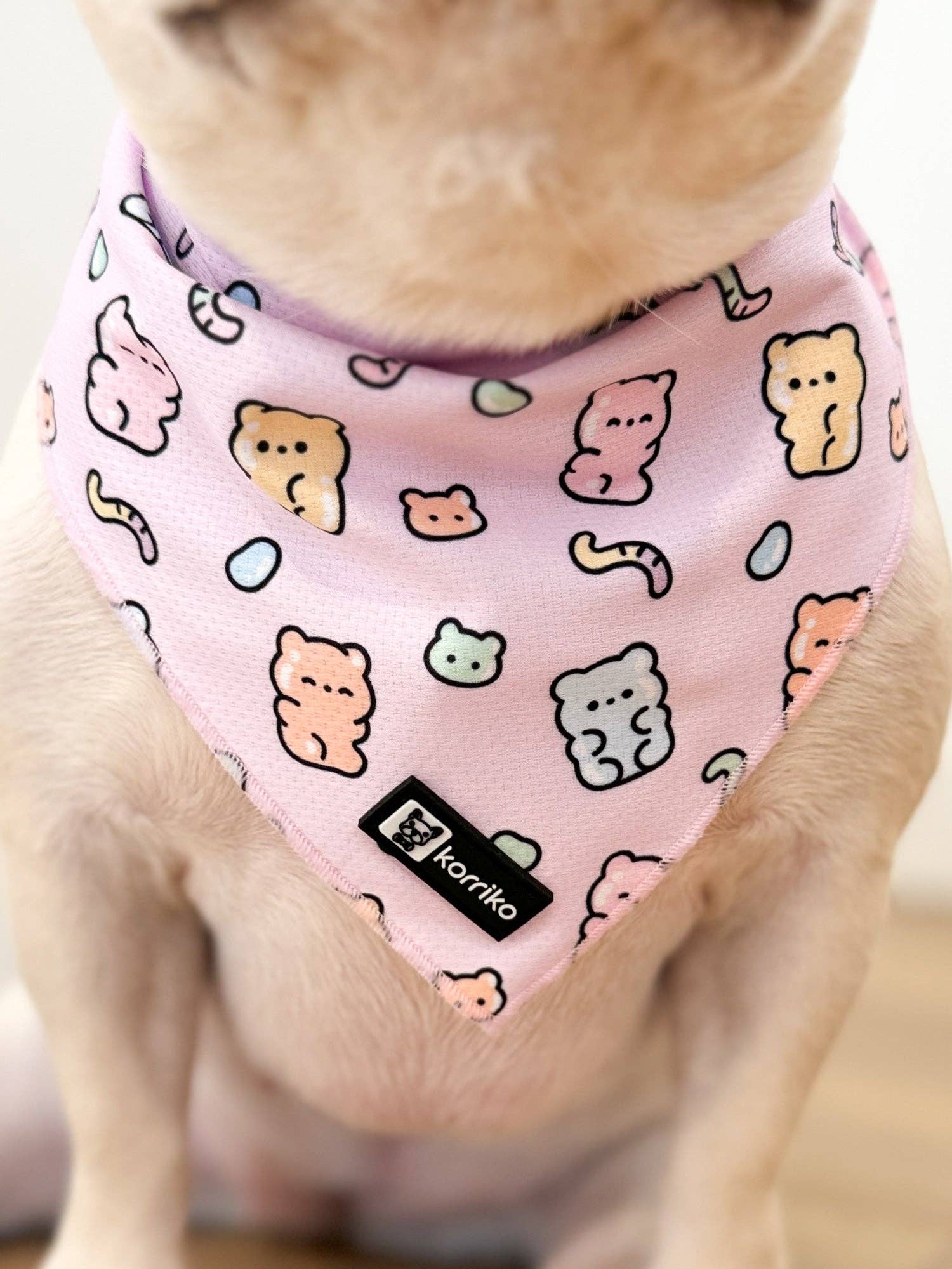 Cooling Dog Bandana - Gummy Bear: M/L
