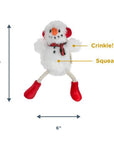 Snowman Pull-Through Rope Tug Dog Toy