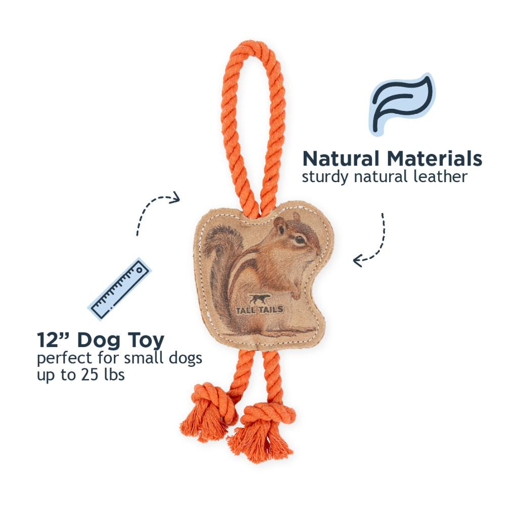 Toy Leather - NATURAL Tug Color Chipmunk 12"