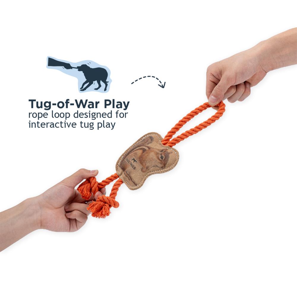 Toy Leather - NATURAL Tug Color Chipmunk 12"