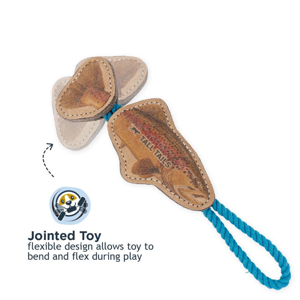 Toy Leather - NATURAL Tug Color Jointed Trout 16"