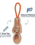 Toy Leather - NATURAL Tug Color Jointed Squirrel