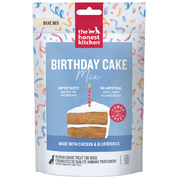 Dog Birthday Cake Mix Chicken &amp; Blueberries 7.5oz