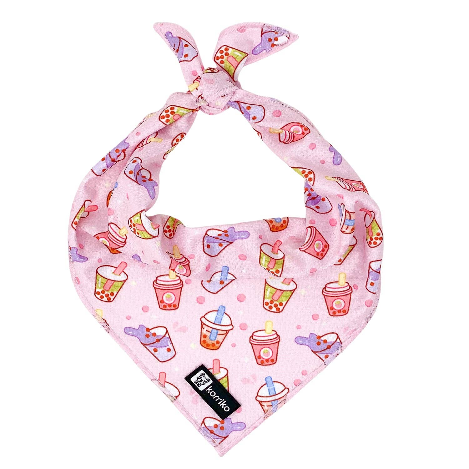 Cooling Dog Bandana - Taro Milk Tea: M/L