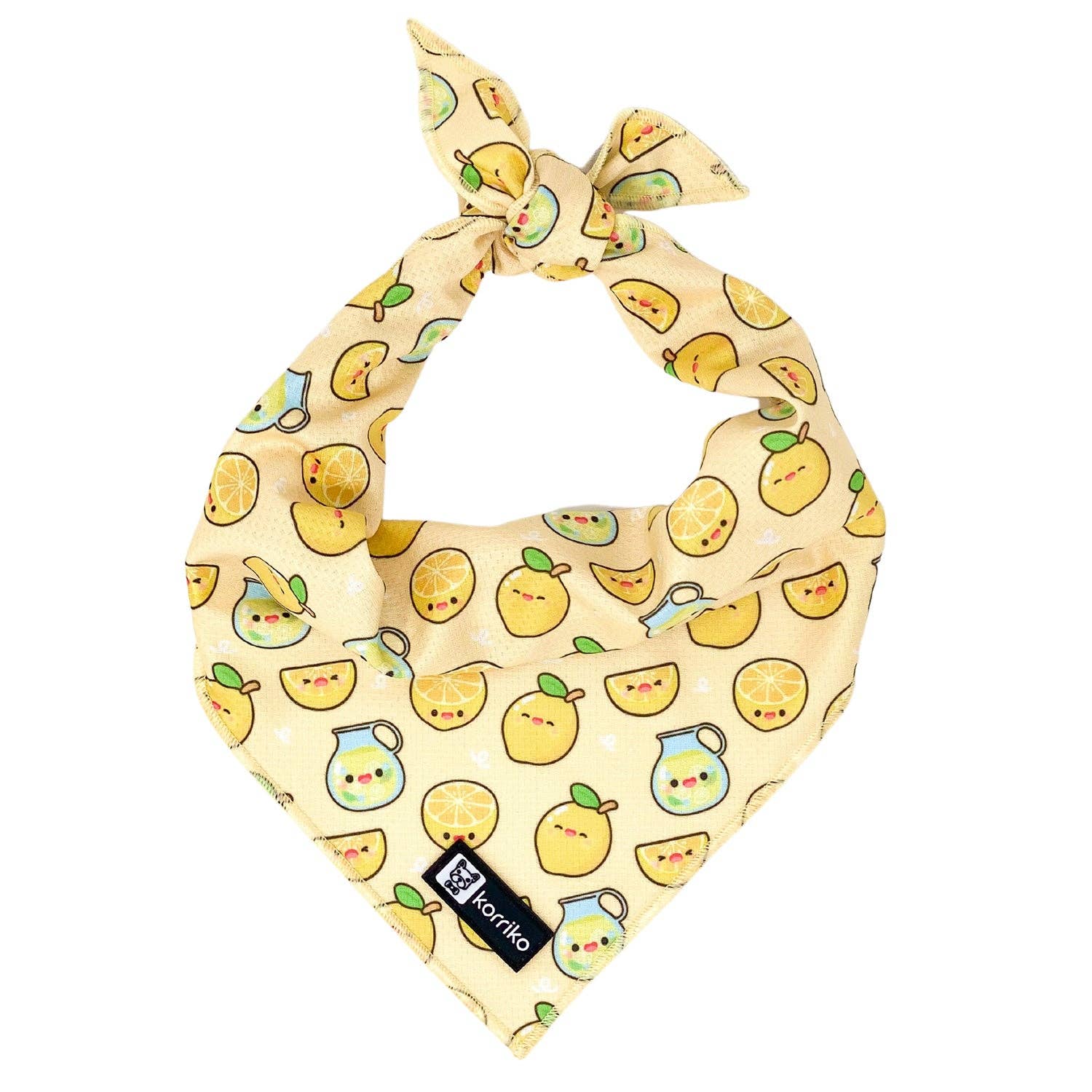 Cooling Dog Bandana - Lemonade: M/L