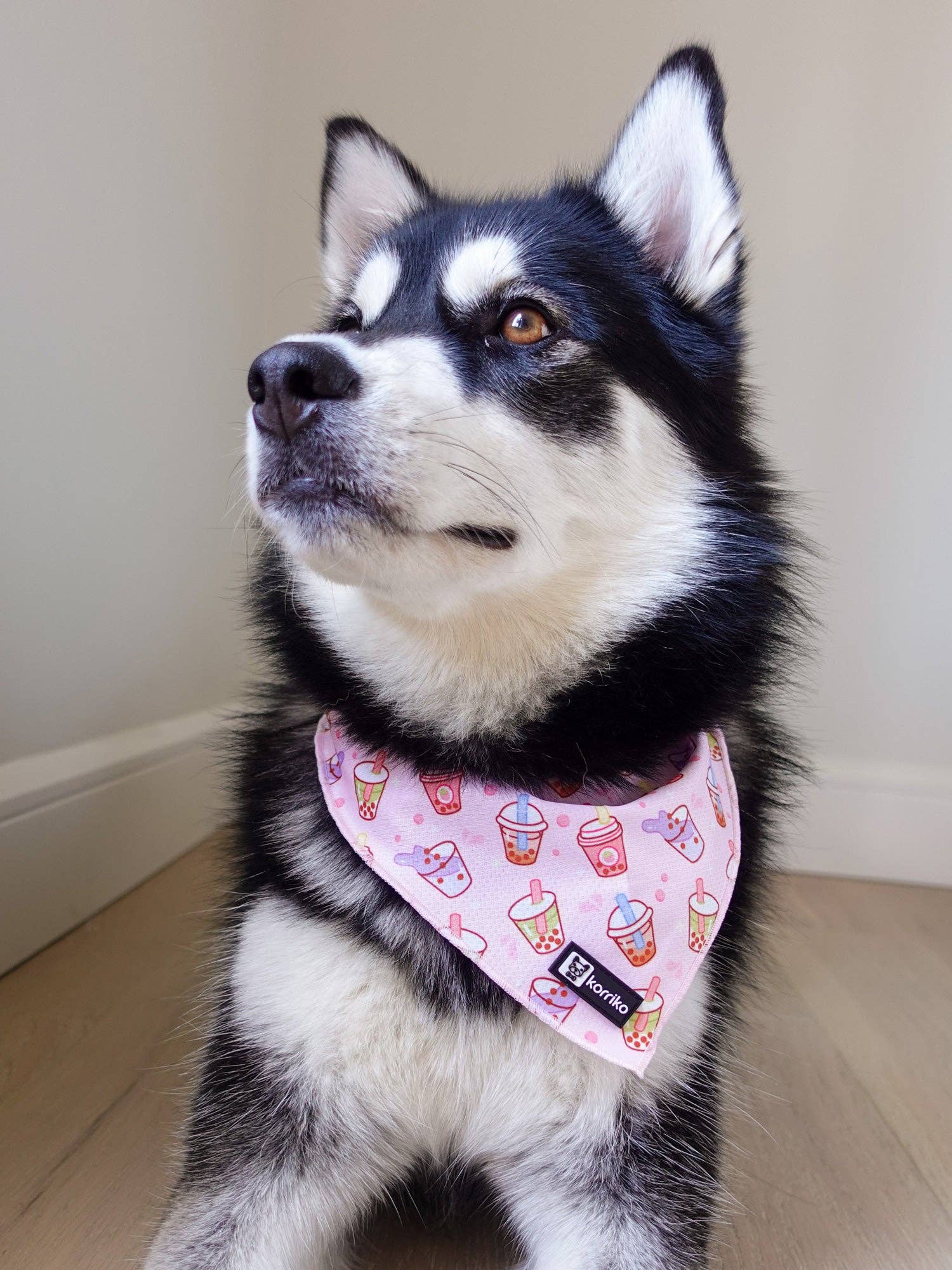 Cooling Dog Bandana - Taro Milk Tea: M/L