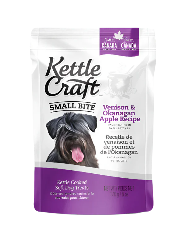 Kettle Craft - Venison & Okanagan Apple - small bite 170g – Higgie's Pet