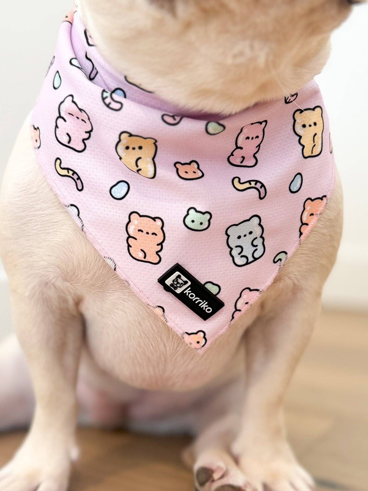 Cooling Dog Bandana - Gummy Bear: M/L