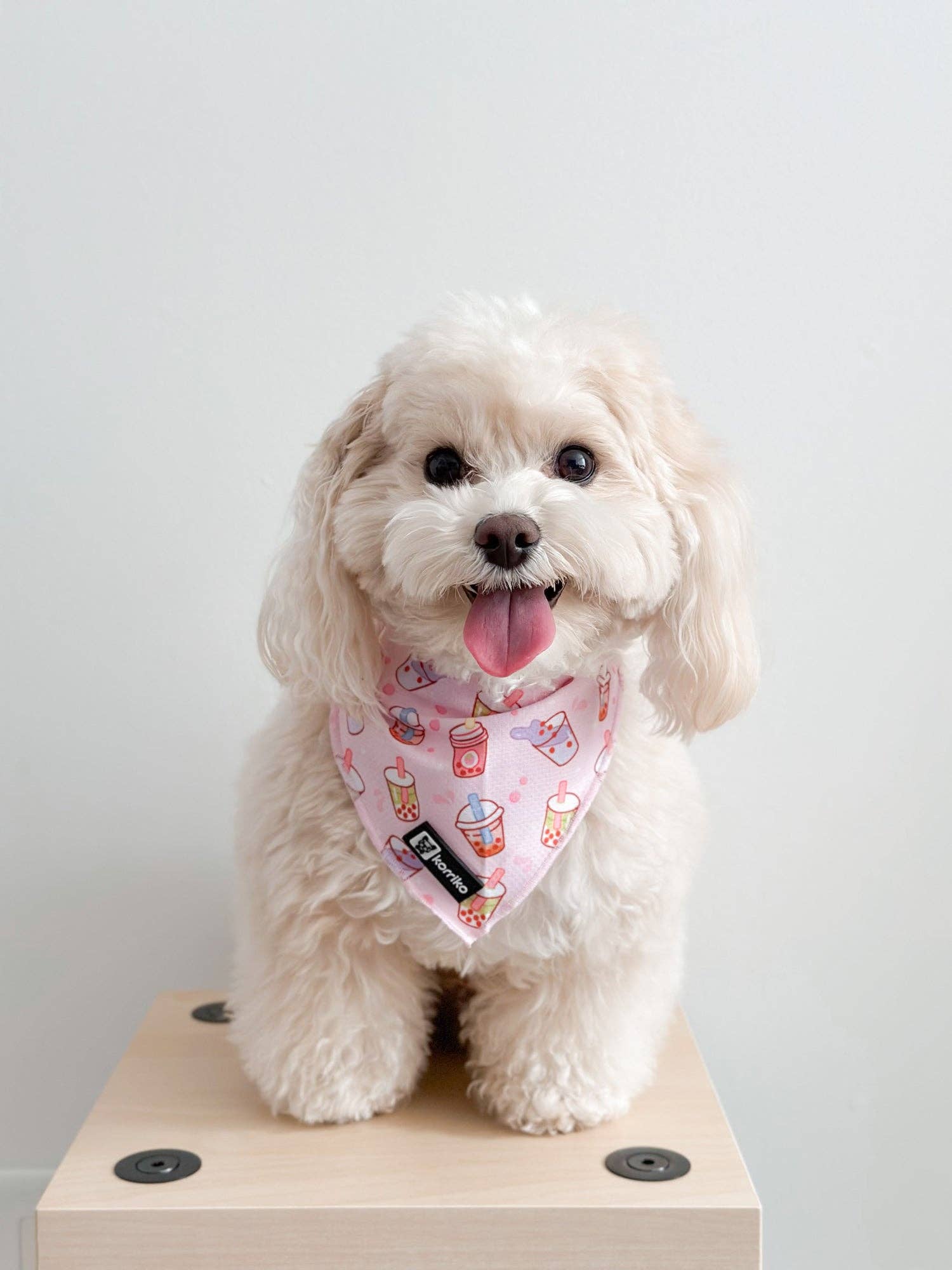 Cooling Dog Bandana - Taro Milk Tea: M/L