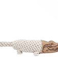 Toy Leather - NATURAL Rope Crunch Crocodile 20"