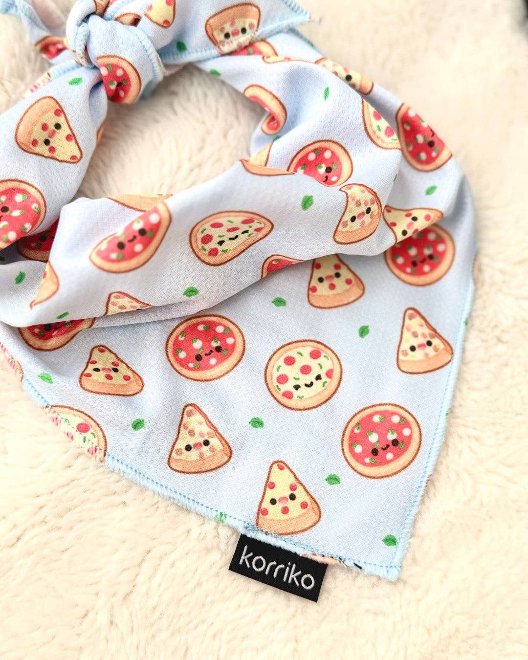 Cooling Dog Bandana - Pizza: M/L