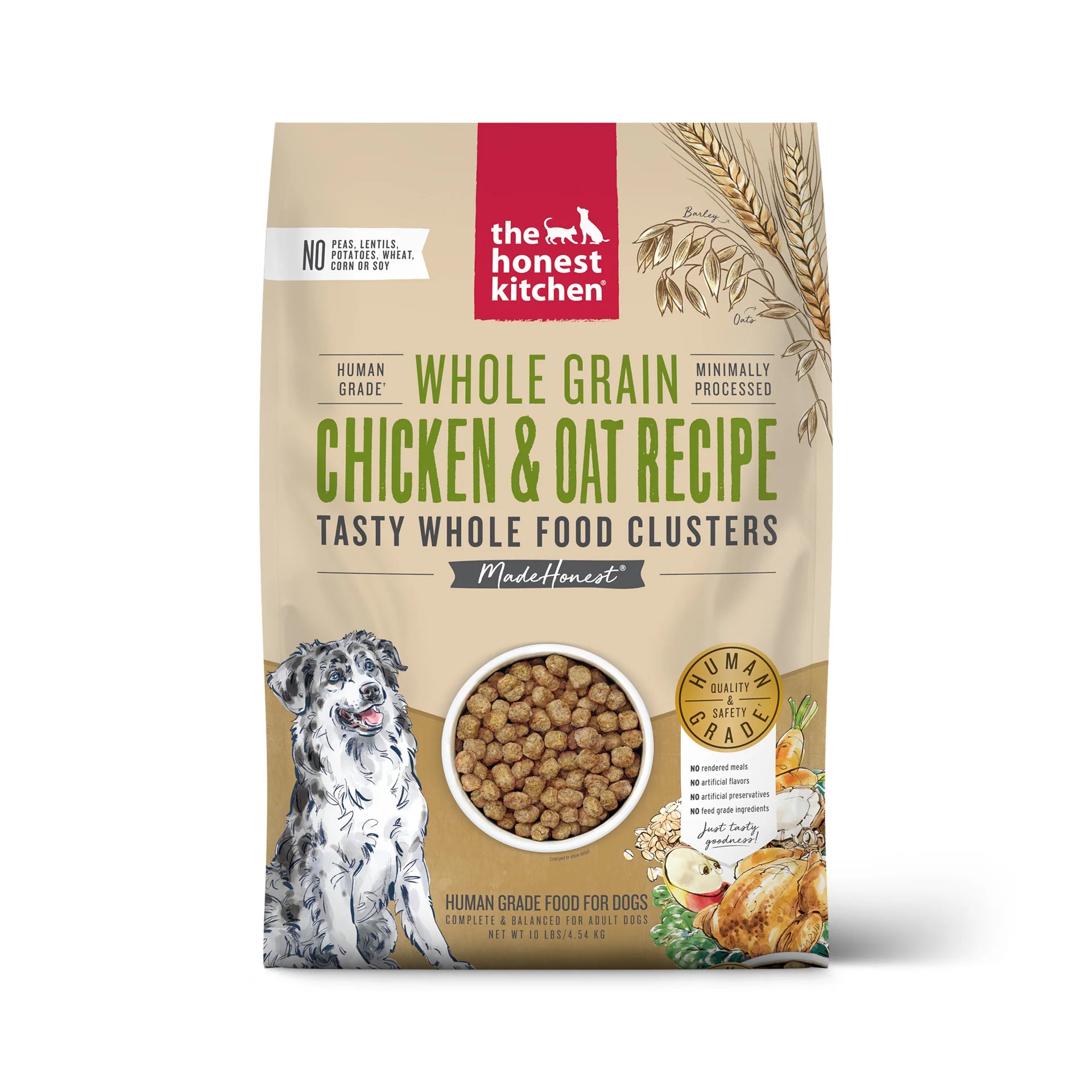 Honest Kitchen Dog Whole Grain Clusters Chicken &amp; Oat (5lb)