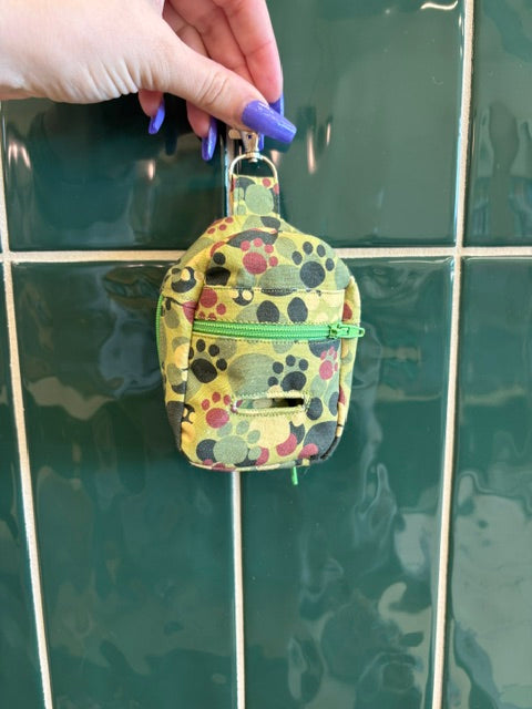 Locally Made Mini 'Backpack' Poop Bag Holder