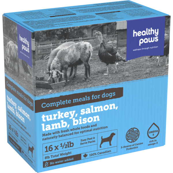 Dinner Turk/Lamb/Sal/Bison 8LB
