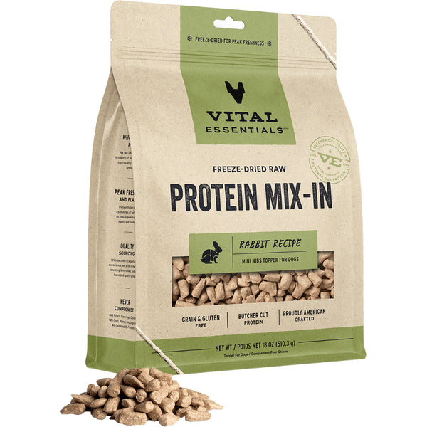 FD Raw Protein Mix-In Rabbit Topper Mini Nibs (18oz)