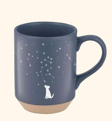 Celestial Dog Stoneware NY Mug