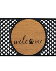 Convertible Mat - Welcome & Paw (Frame Included)